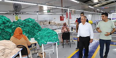 Başkan Özacar’dan Tekstil Atölyelerine Ziyaret