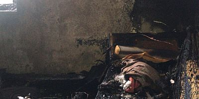 Tatil Sitesinde Çıkan Yangında Bekçi Evi Kullanılamaz Hale Geldi