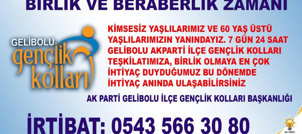 AK Parti Gençlik Kollarından Duyuru