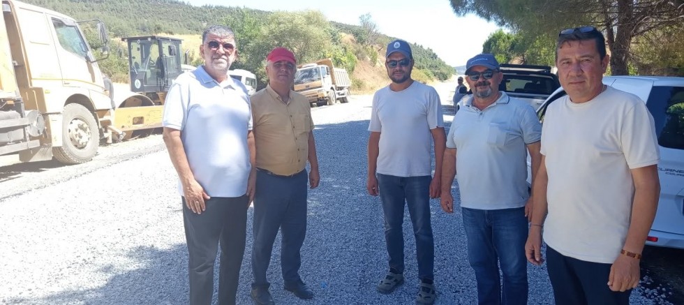 Başkan Ertuğrul, Köy Yolundaki Çalışmaları İnceledi