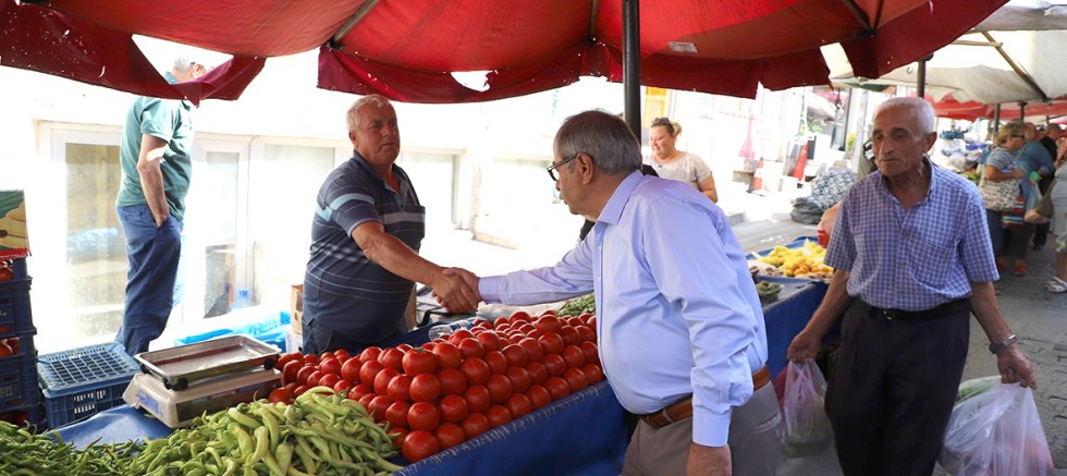 Başkan Özacar’dan Pazarcı Esnafına Ziyaret