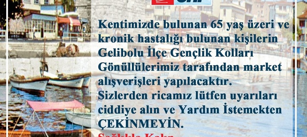 CHP’li Gençlerden Yaşlılara Yardım
