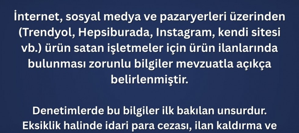 GTSO’dan İnternetten Satış Yapan Üyelere Önemli Uyarı!