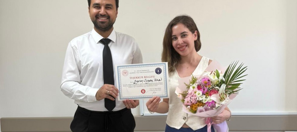 İlçe Sağlık’tan Bilgehan Özaydın Tekin’e Veda