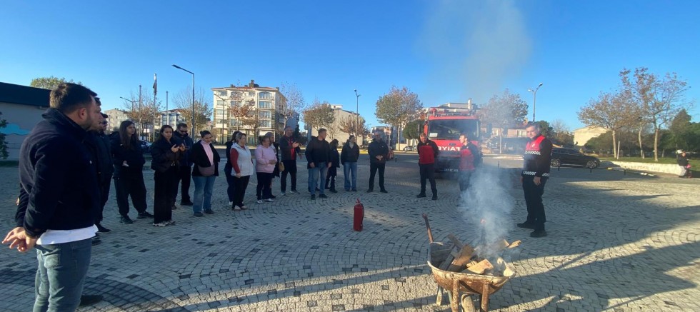 İlçe Spor Müdürlüğü Tesislerinde Yangın Tatbikatı