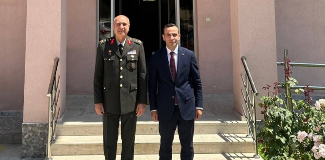 Kolordu Komutanı Yaldız’dan Kaymakam Koç’a Ziyaret