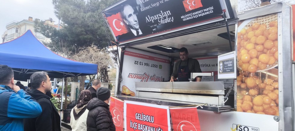 MHP İlçe Başkanlığı’ndan Alparslan Türkeş İçin Lokma Hayrı