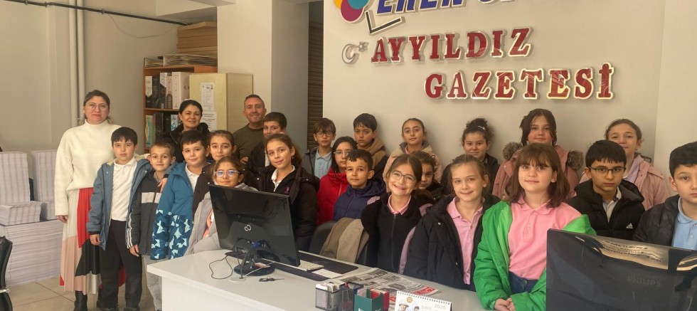 Minik Öğrencilerden Gazetemize Ziyaret
