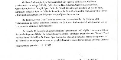 ‘26 Kasım Stadımızı İstiyoruz’