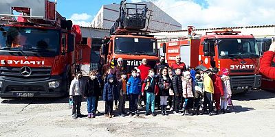 75. Yıl Cumhuriyet Okulu Öğrencilerinden İtfaiyeye Ziyaret