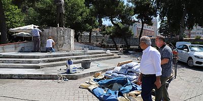 Atatürk Heykeli ve Çevresinde Restorasyon Çalışması