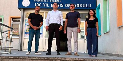 Aydın’dan 100. Yıl Barış Ortaokulu’na Ziyaret