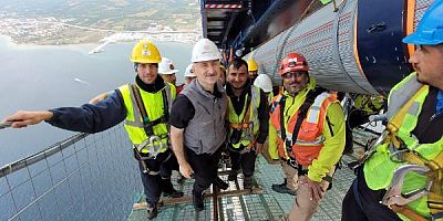 Bakan Karaismailoğlu 1915 Çanakkale Köprüsü Kedi Yolundan Yürüdü