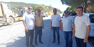 Başkan Ertuğrul, Köy Yolundaki Çalışmaları İnceledi