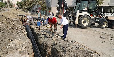 Başkan Özacar, Alt Yapı Çalışmalarını İnceledi