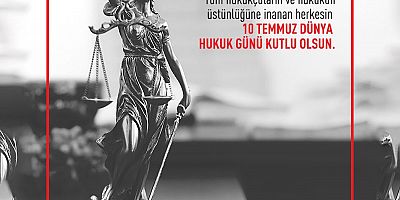 Başkan Özacar’dan Dünya Hukuk Günü Mesajı