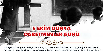 Başkan Özacar’dan Dünya Öğretmenler Günü Mesajı