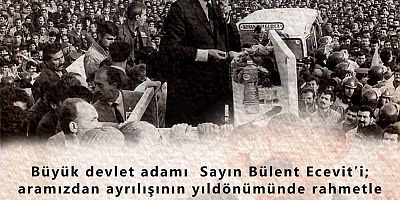 Başkan Özacar’dan Ecevit’i Anma Mesajı