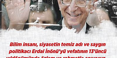 Başkan Özacar’dan, İnöyü’yü Anma Mesajı