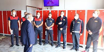 Başkan Özacar’dan İtfaiye Haftası Ziyareti