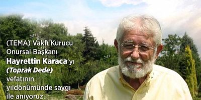 Başkan Özacar’dan Toprak Dede’yi Anma Mesajı