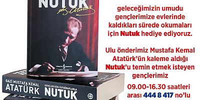 Belediyeden Evdeki Gençlere ‘Nutuk’ Armağanı