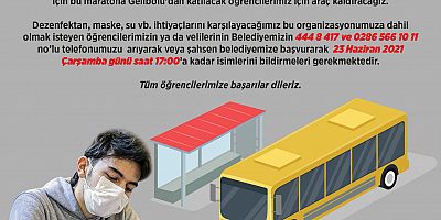 Belediyeden Öğrencilere Ulaşım Desteği