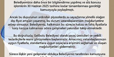 Belediyeden Su Sayacı Değişimi Hakkında Duyuru