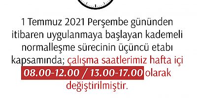 Belediyenin Mesai Saatleri Değişti