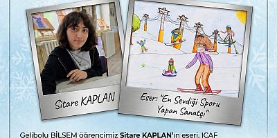 BİLSEM Öğrencisi Sitare Kaplan’dan Uluslararası Sanat Başarısı