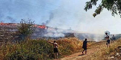 Buğday Tarlaları Yanmaktan Son Anda Kurtarıldı