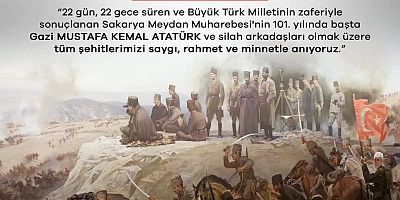 Büyükzöngür’ün Sakarya Meydan Muharebesi Mesajı