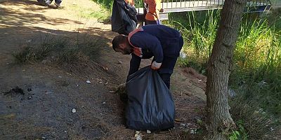 Çamlıkta Çevre Temizliği Yapıldı