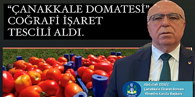 Çanakkale Domatesi Coğrafi İşaret Tescili Aldı