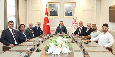Çanakkale Yağlı Güreş Birliği'nden Turan'a Ziyaret
