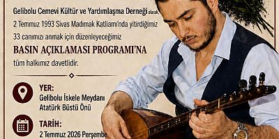 Cemevi’nden 2 Temmuz Anma Programına Davet