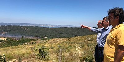 Ceylan, Yangın Bölgesinde İncelemelerde Bulundu