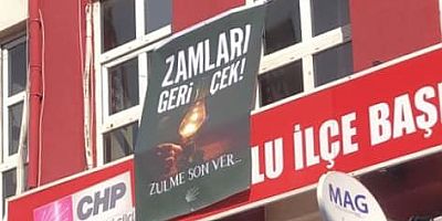 CHP’den Gaz Lambalı Afiş: Zulme Son Ver