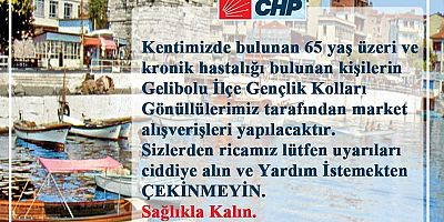 CHP’li Gençlerden Yaşlılara Yardım