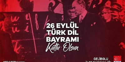CHP’nin Türk Dil Bayramı Mesajı