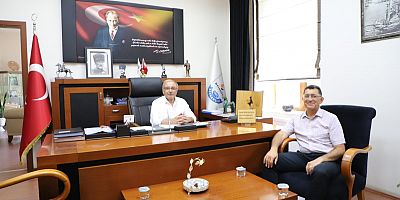 ÇOMÜ Hastanesi Müdüründen Başkan Özacar’a Ziyaret
