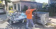 Çöp Konteynerleri Yerinde Dezenfekte Ediliyor
