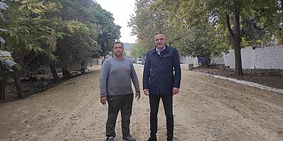 Cumalı Köyünde Parke Taş Yapımı Başladı