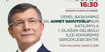 Davutoğlu İlçemize Geliyor!