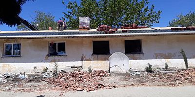 Demirtepe Köyü’nün Okul Tadilatı Yapılıyor