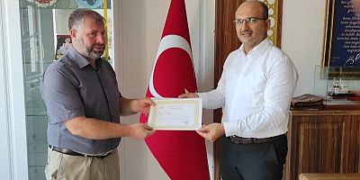 Diyanet Personeline Başarı Belgeleri Verildi