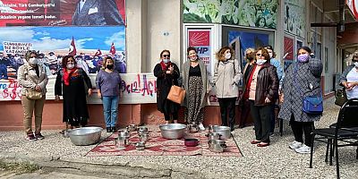 Eceabat’ta ‘Tencere Boş’ Eylemi Yapıldı