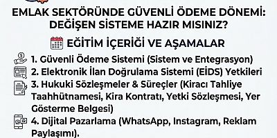 Emlak Danışmanlarına Yönelik Eğitim Semineri Düzenlenecek