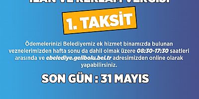 Emlak ve Çevre Temizlik Vergisinde Son Gün 31 Mayıs!