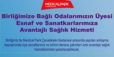 Esnaf Odası ve Medical Park Hastanesi Protokol İmzaladı